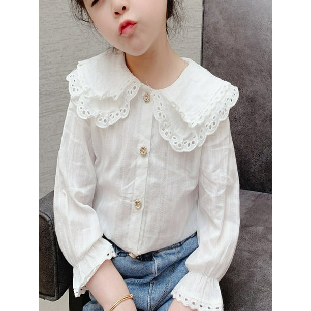 Personalized Concrete Mixer Cotton Girl Toddler Long Sleeve Ruffle Shirt Top 